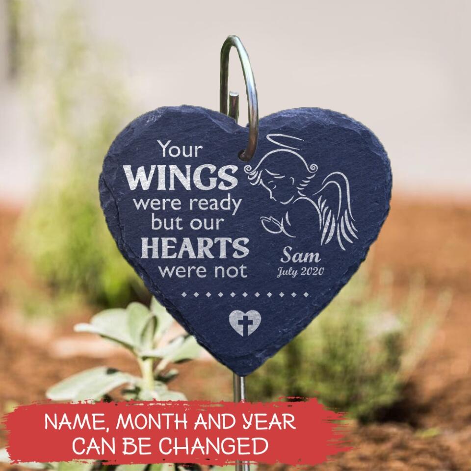 Personalized Slate Plaque Baby / Baby loss / Adult Loss / Oval Memorial Plaque / Bereavement Gift / Garden Memorial