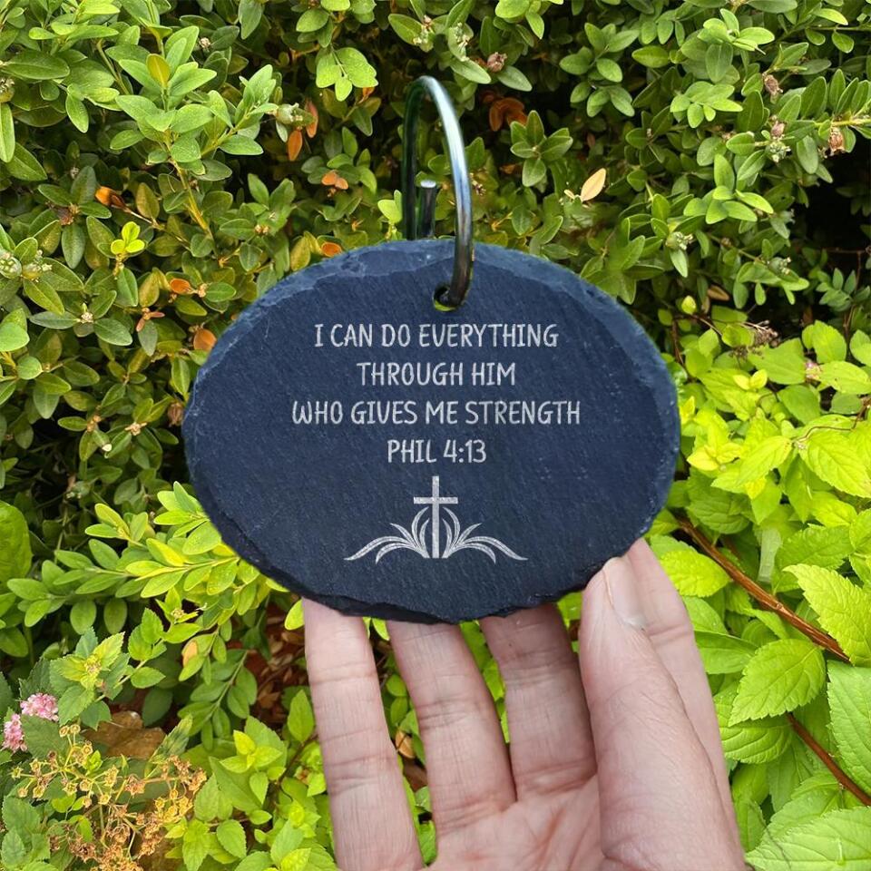 Personalized Scripture Stones Slate Garden, Garden Decor