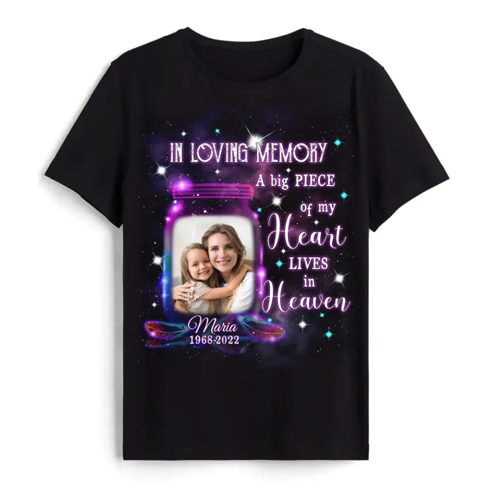 In Loving Memory Family Loss Custom Photo - Personalized T-shirt,  Memorial Gift For Loss of Loved One