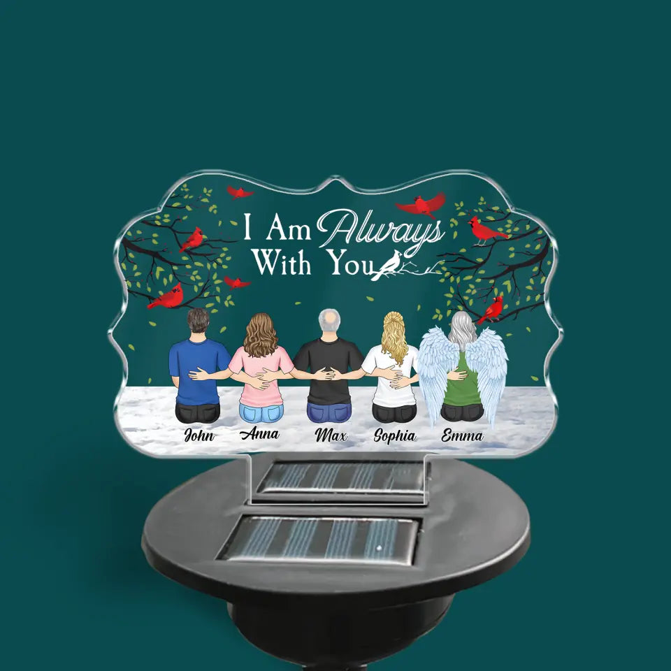 I Am Always With You - Personalized Solar Light, Memorial Gift
