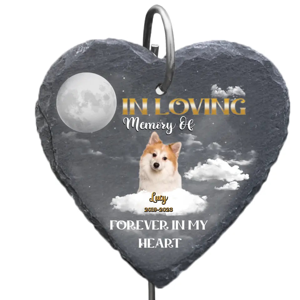 In Loving Memory Of - Personalized Garden Slate, Memorial Gift