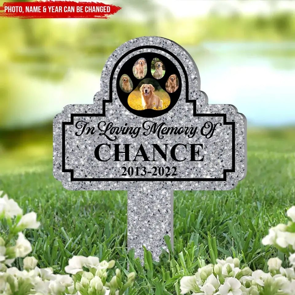 In Loving Memory Of Pet - Personalized Plaque Stake, Stake Gift For Pet Lover - PS64