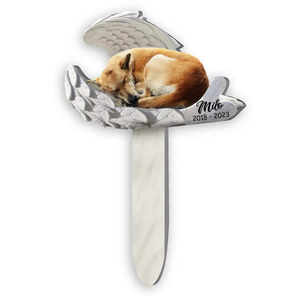 Memorial Pet Angel - Personalized Plaque Stake, Pet Loss Gift - PS72