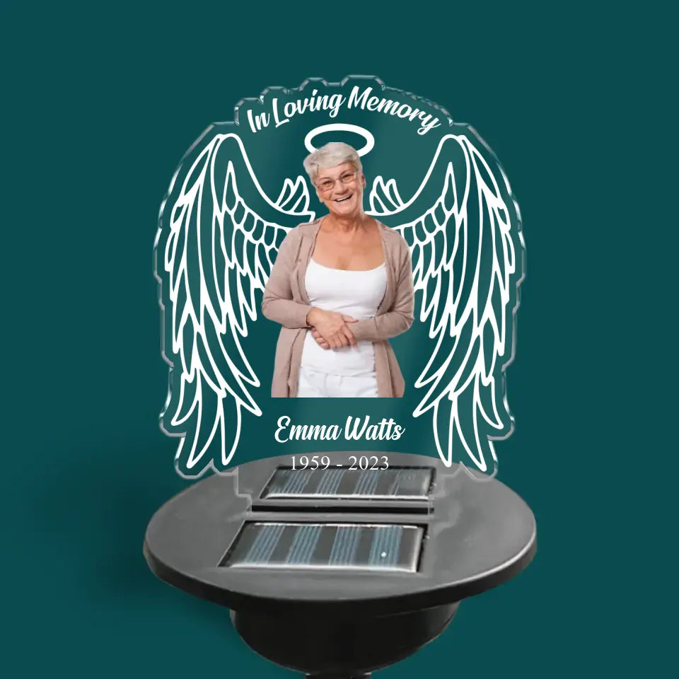 My Guardian Angel - Personalized Solar Light, Solar Light Memorial Gift - SL140