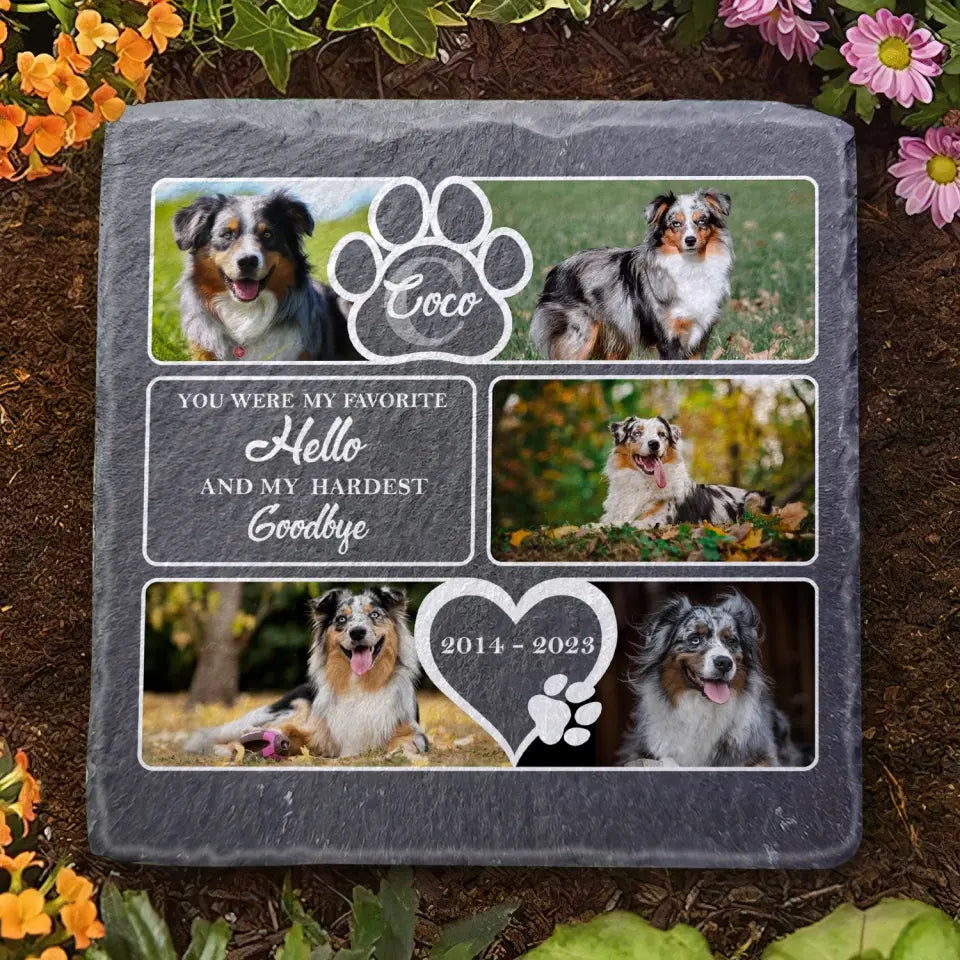 You Were My Favorite Hello And My Hardest Goodbye - Personalized Stone, Memorial Gift - MS81