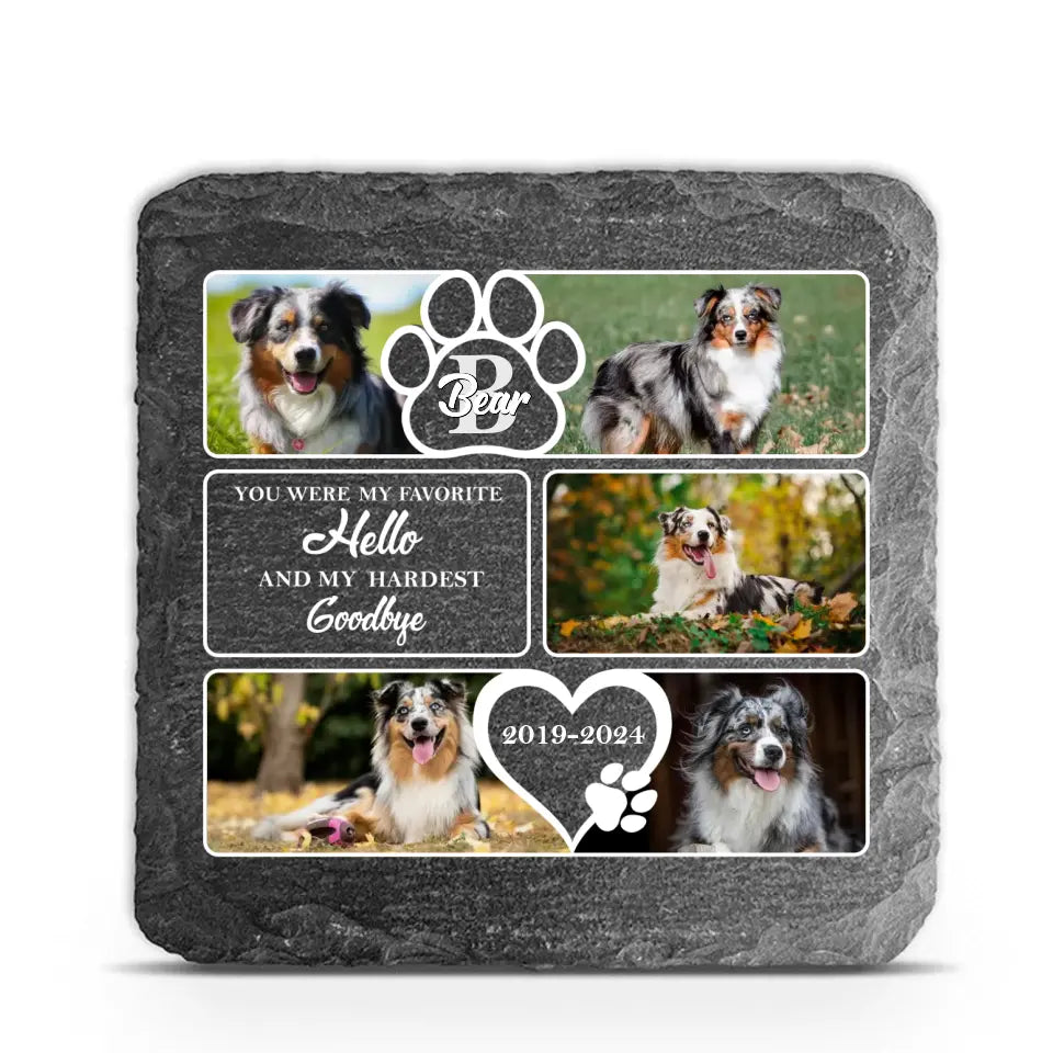 You Were My Favorite Hello And My Hardest Goodbye - Personalized Stone, Memorial Gift - MS81