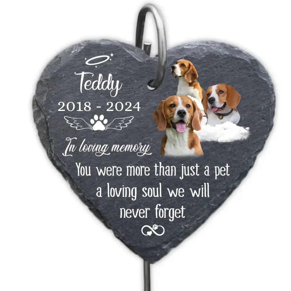You Were More Than Just A Pet - Personalized Garden Slate, Memorial Gift For Pet Lovers - GS82