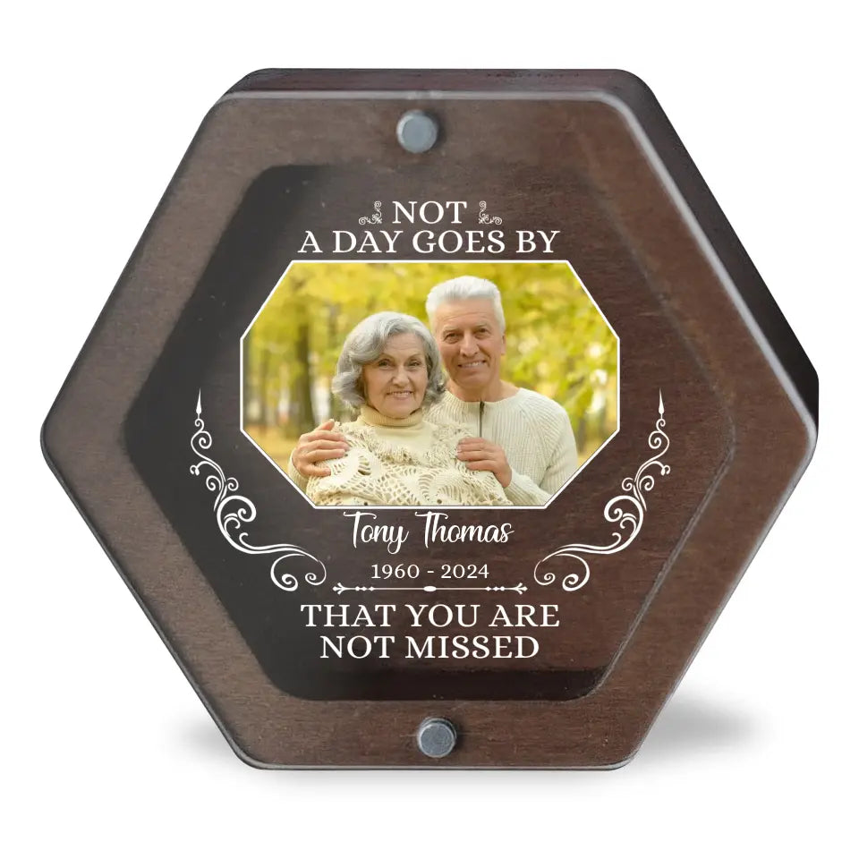 Not A Day Goes By That You Are Not Missed - Personalized Memorial Box - MB02