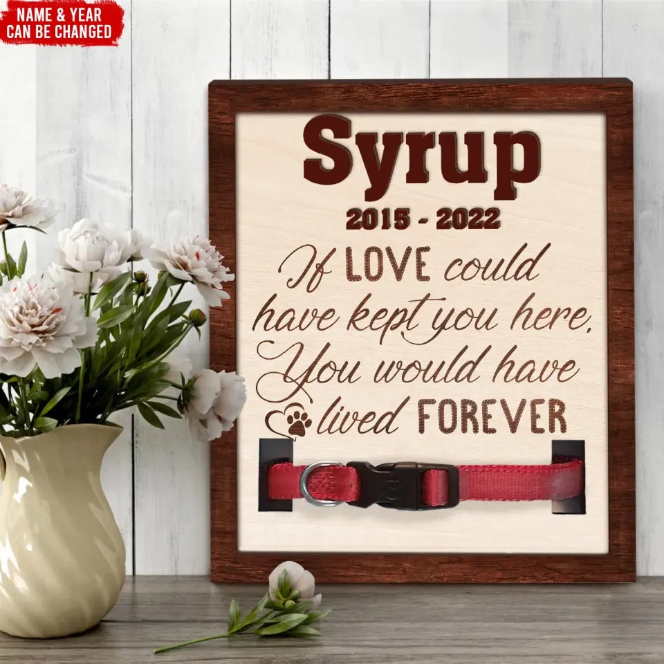 Personalized Pet Memorial Sign, Pet Bereavement Gift - Unique Wood Gift For Pet Lovers - PMS1