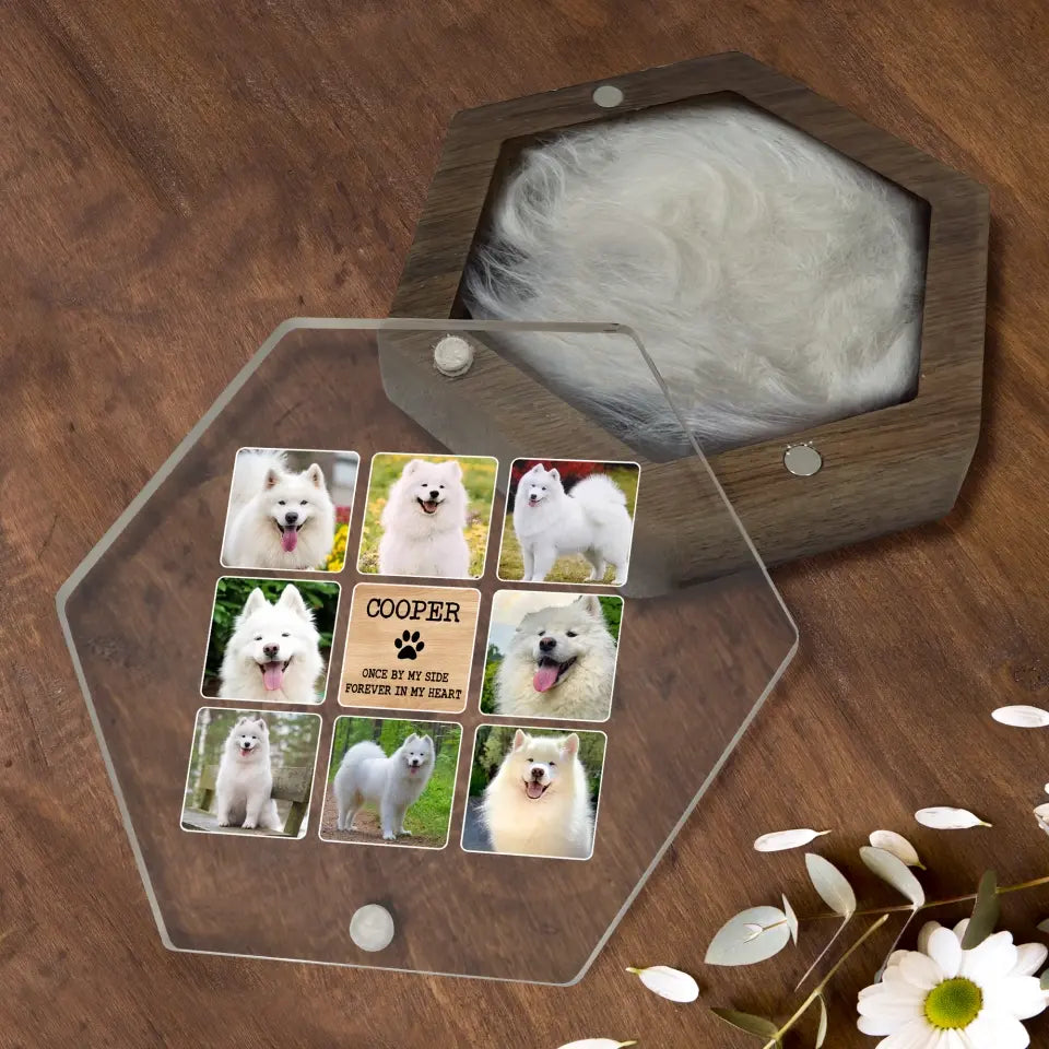 Pet In Heaven, Once By My Side Forever In My Heart - Personalized Memorial Box, Pet Loss Gift - MB19