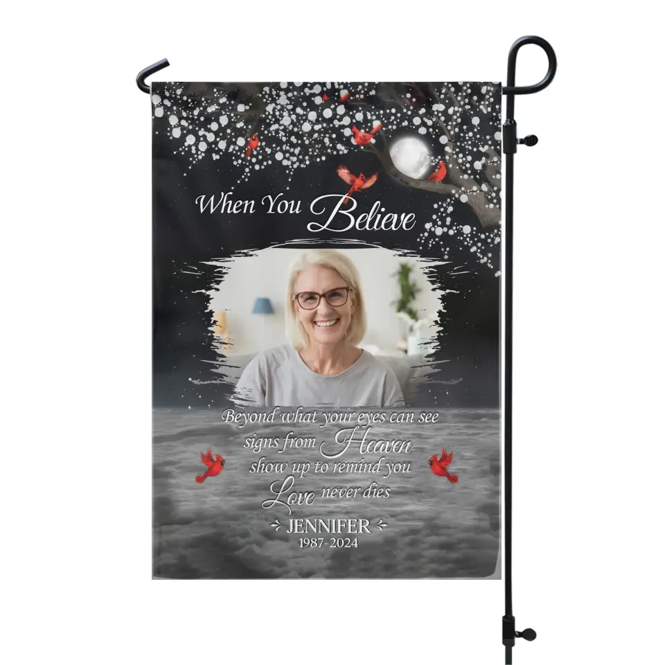 Missing You Always You Never Said Goodbye - Personalized Garden Flag, Memorial Gift - GF186
