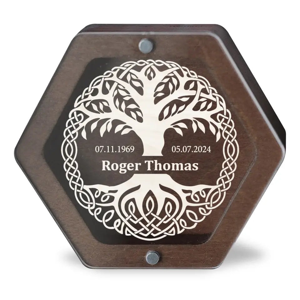 Tree Of Life - Personalized Memorial Box, Keepsake Box, Memorial Gift - MB22