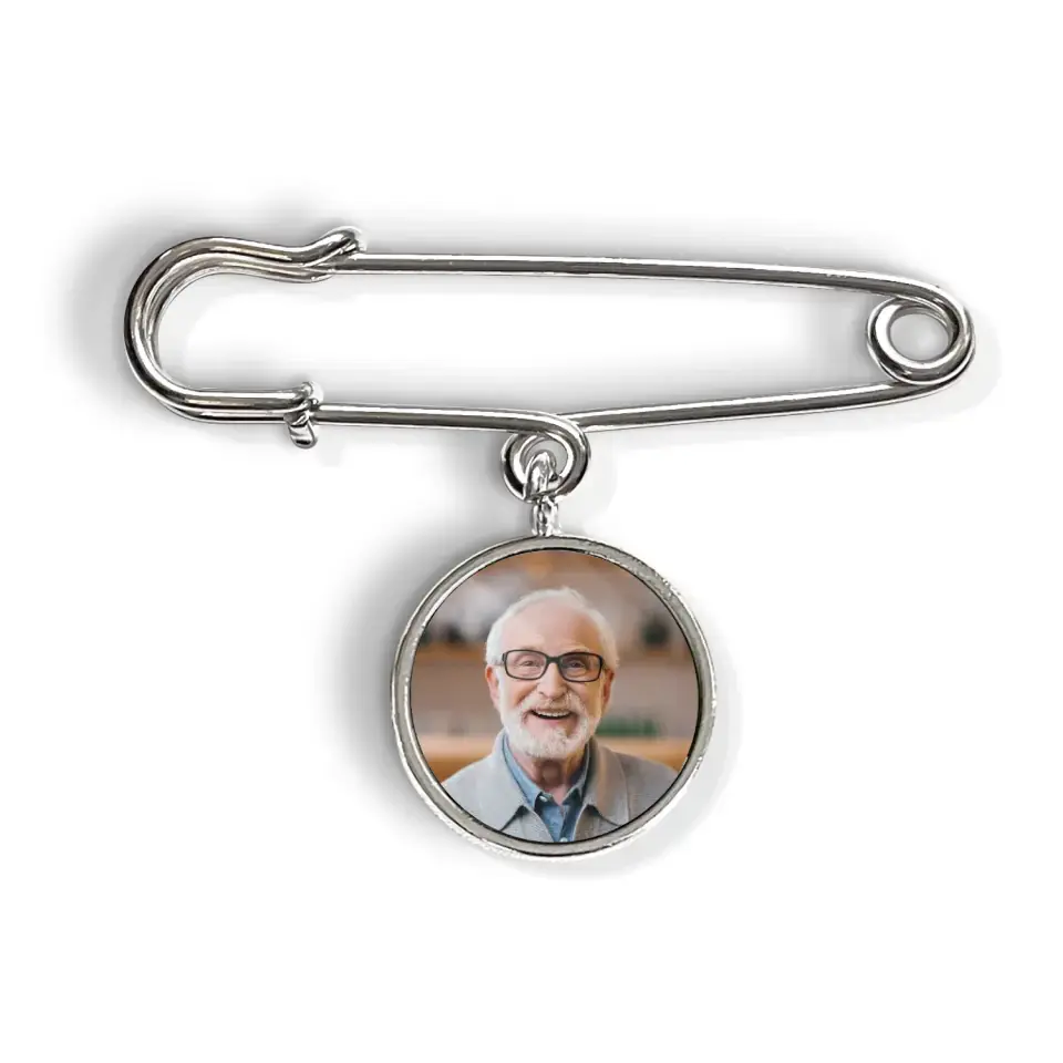 Those We Love Don’t go Away They Walk Beside Us Everyday - Personalized Lapel Pin - LP22