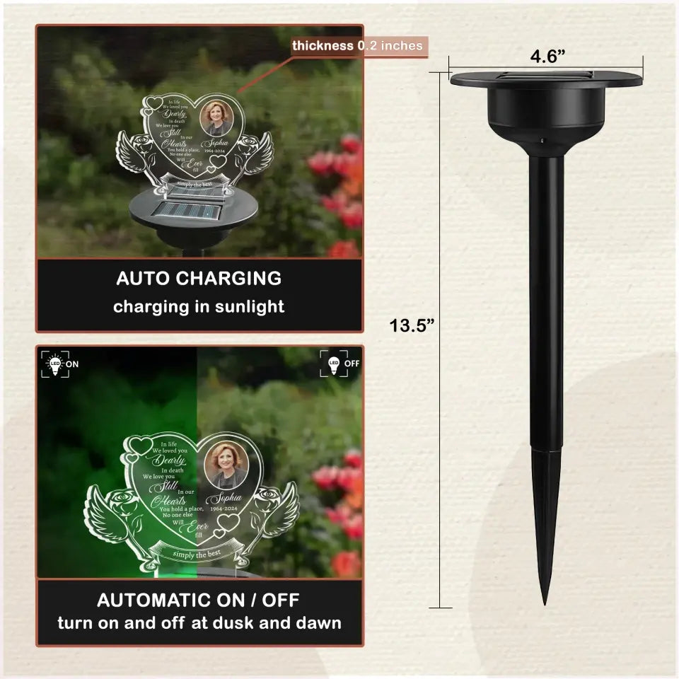 Butterfly Memorial Gift, Those We Love Don't Go Away They Fly Beside Us Everyday - Personalized Solar Light - MM-SL163