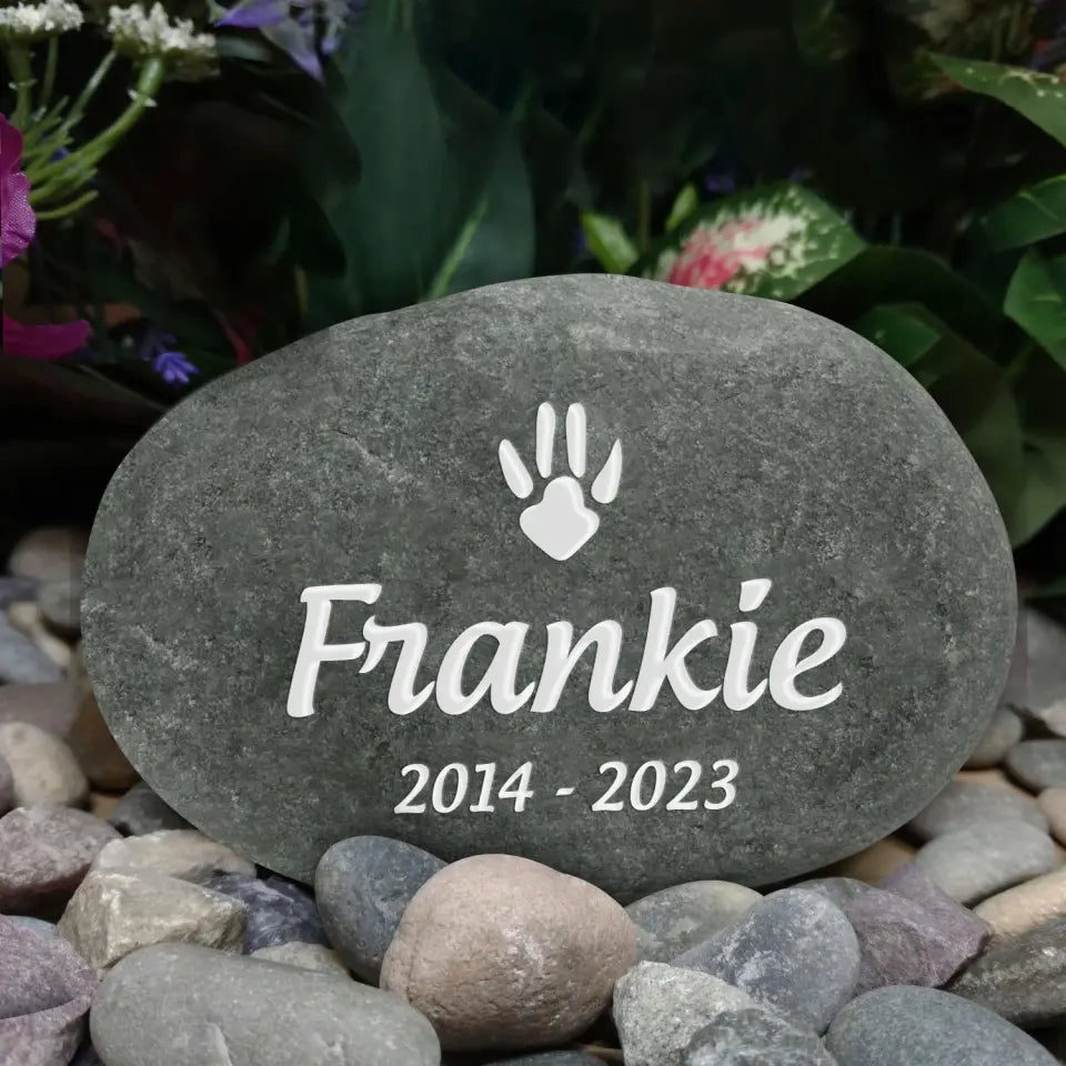 In Loving Memory Of Beloved Pet - Pet Memorial Stone River Rock, Pet Lover Memorial Gift - MM-SRR01