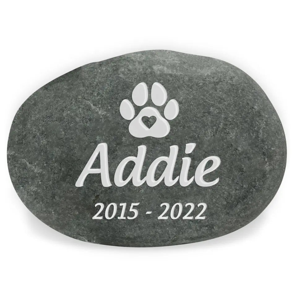 In Loving Memory Of Beloved Pet - Pet Memorial Stone River Rock, Pet Lover Memorial Gift - MM-SRR01