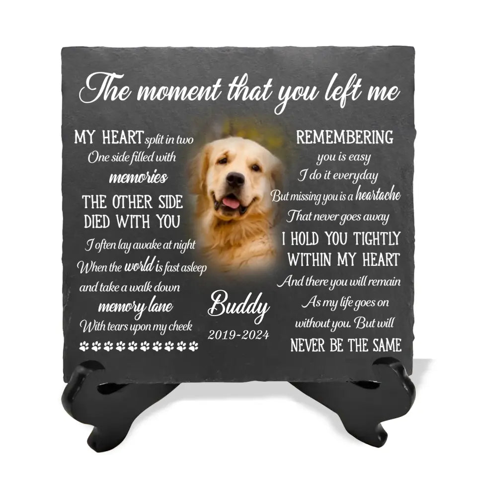 As My Life Goes On Without You But Will Never Be The Same - Personalized Stone, Memorial Gift - MS93