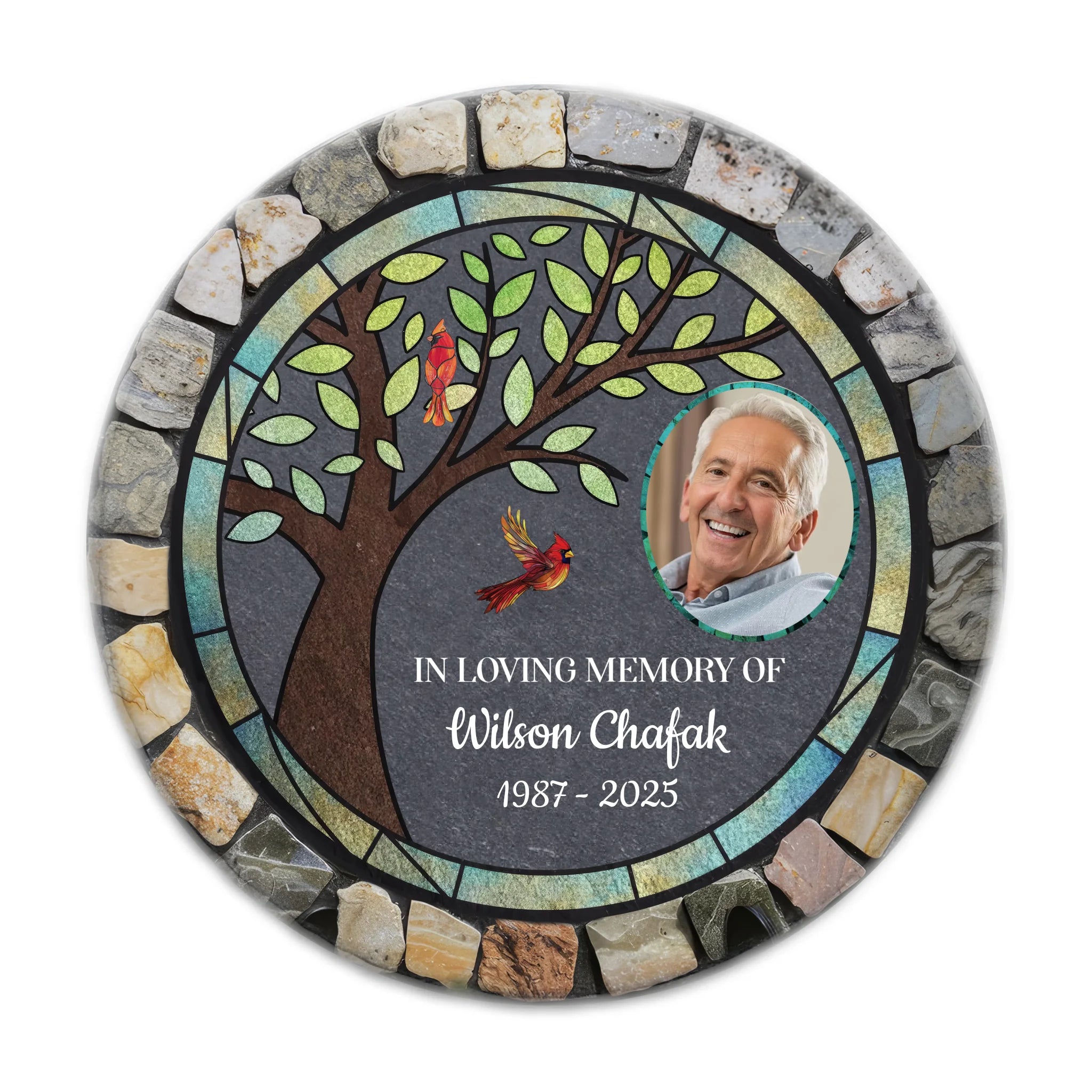 In Loving Memory Memorial Tree - Personalized Memorial Stone, Memorial Gift