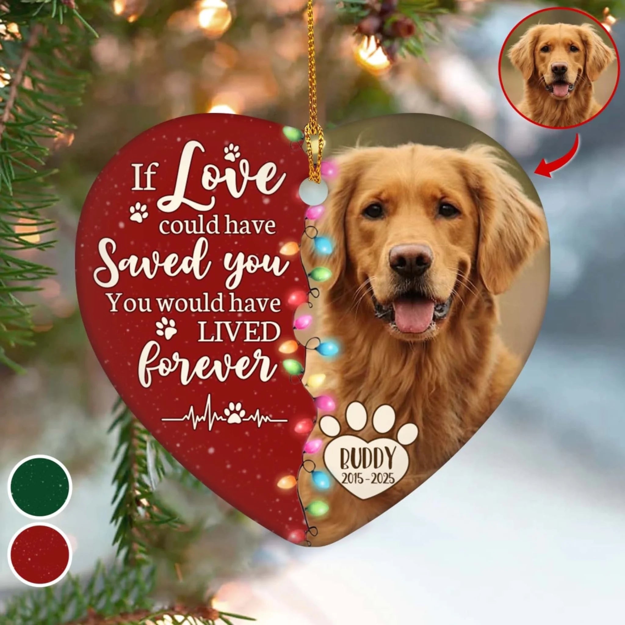 You Would Have Lived Forever Memorial - Personalized Ceramic Ornament, Memorial Christmas Gift