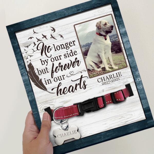 No Longer By Our Side, But Forever In Our Hearts - Pet Memorial Sign