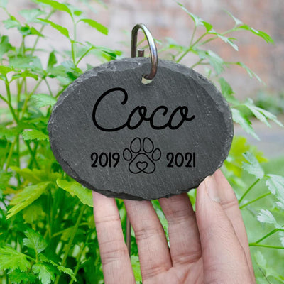 Personalized Thoughtful Garden Gift, pet memorial slate, pet loss memorial, slate garden