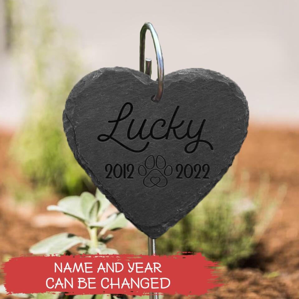 Personalized Thoughtful Garden Gift, pet memorial slate, pet loss memorial, slate garden