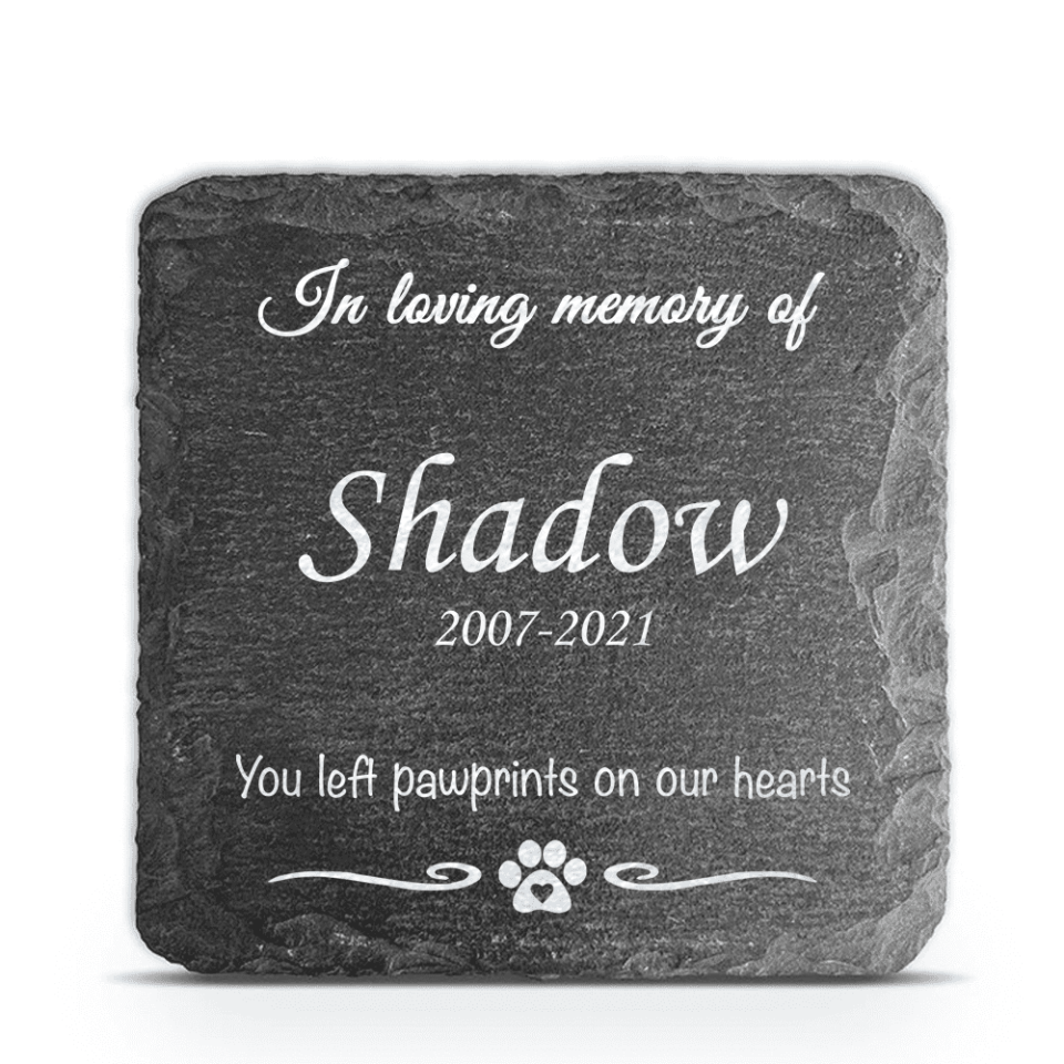 In Loving Memory Of Pet Memorial Garden Stones - Personalized Memorial Stone