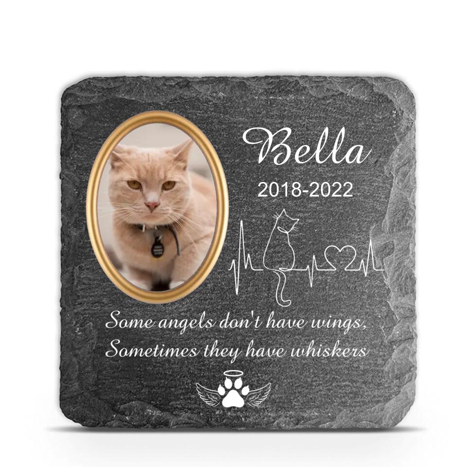 Some Angels Don't have Wings, Cat Memorial - Personalized Memorial Stone