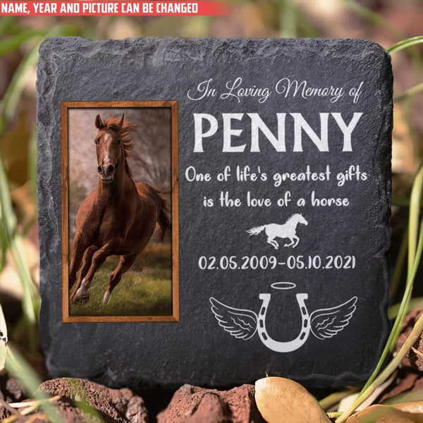 One Of Life's Greatest Gifts - Personalized Horse Pony Memorial Stone ...