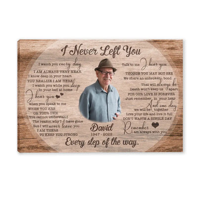 I Never Left You - Personalized Canvas, Memorial Gift