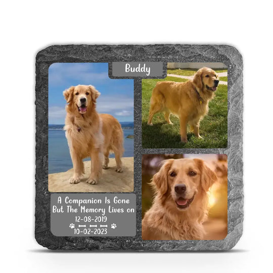 A Companion Is Gone But The Memory Lives On - Personalized Memorial Stone, Gift For Dog Lover