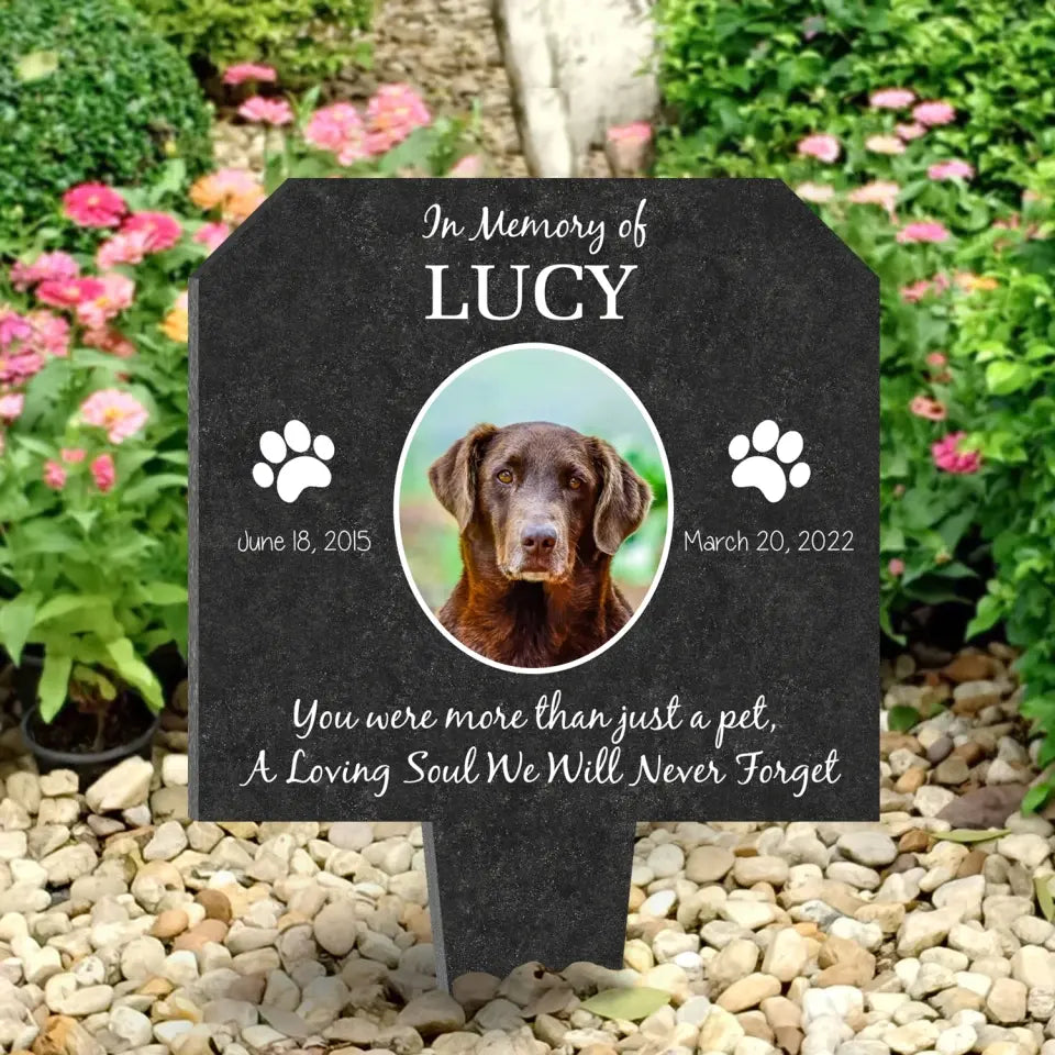 You Were More Than Just A Pet, A Loving Soul We Will Never Forget - Personalized Plaque Stake, Gift For Pet Lovers
