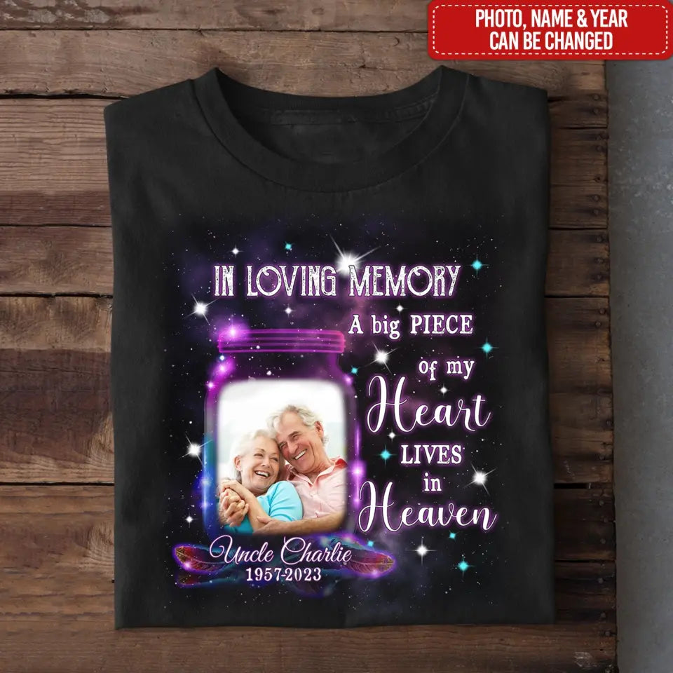 In Loving Memory Family Loss Custom Photo - Personalized T-shirt,  Memorial Gift For Loss of Loved One