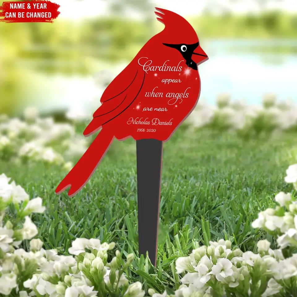 I Believe In Angels Because I Have Some In Heaven - Personalized Memorial Plaque Stake, Memorial Gift