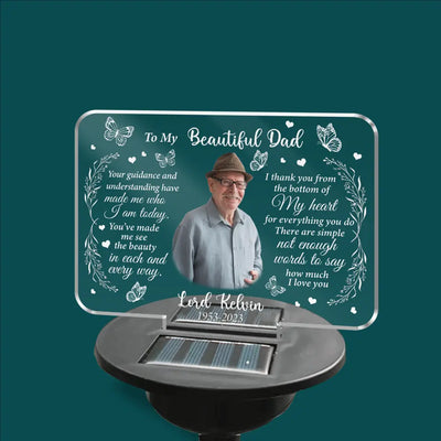 Your Guidance And Understanding Have Made Me Who I Am Today - Personalized Solar Light