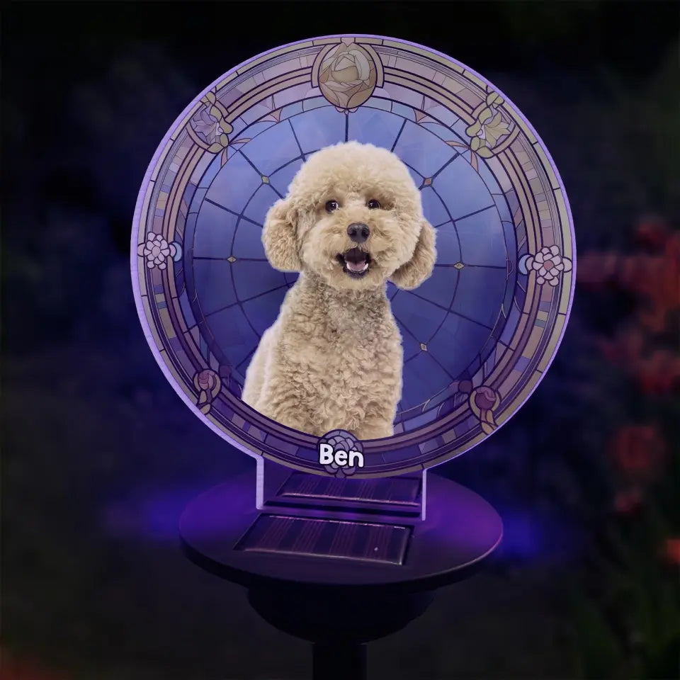 Memorial Gift For Dog - Personalized Solar Light