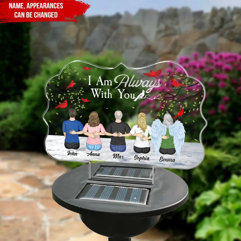 I Am Always With You - Personalized Solar Light, Memorial Gift
