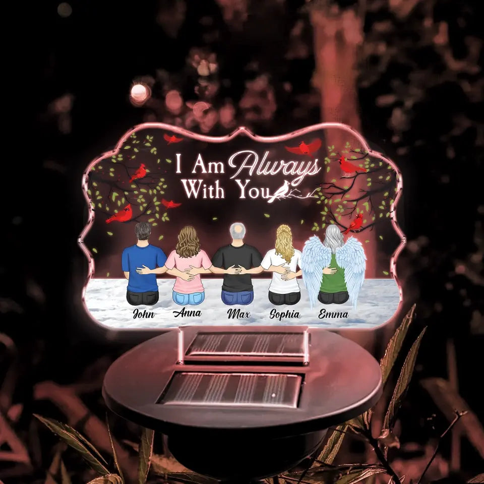 I Am Always With You - Personalized Solar Light, Memorial Gift