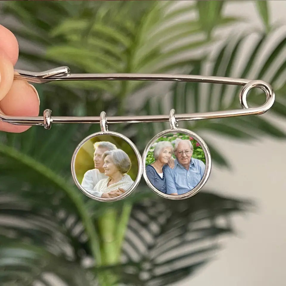 Not A Day Goes By That You Are Not Missed - Personalized Lapel Pin, Custom Photo Brooch, Memorial Gift - LP01