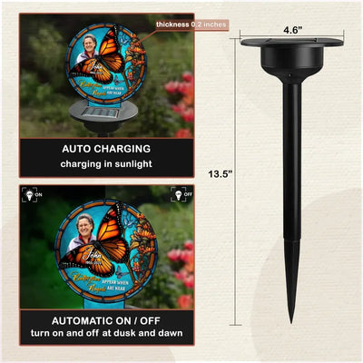 Butterflies Appear When Angels Are Near - Personalized Solar Light