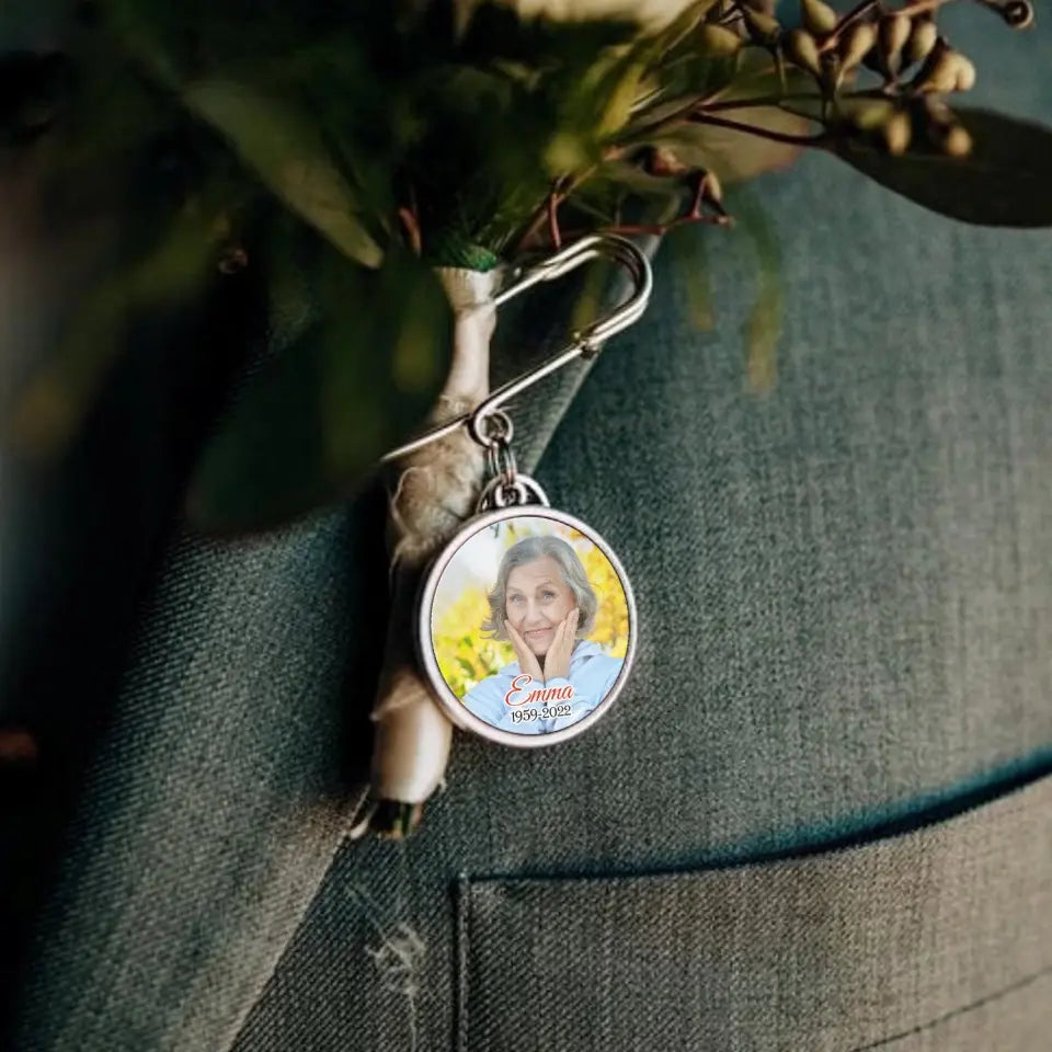 As Long As I Breathe You Will Be Remembered - Personalized Lapel Pin, Memorial Gift