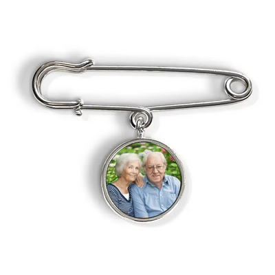 Not A Day Goes By That You Are Not Missed - Personalized Lapel Pin, Custom Photo Brooch, Memorial Gift - LP01