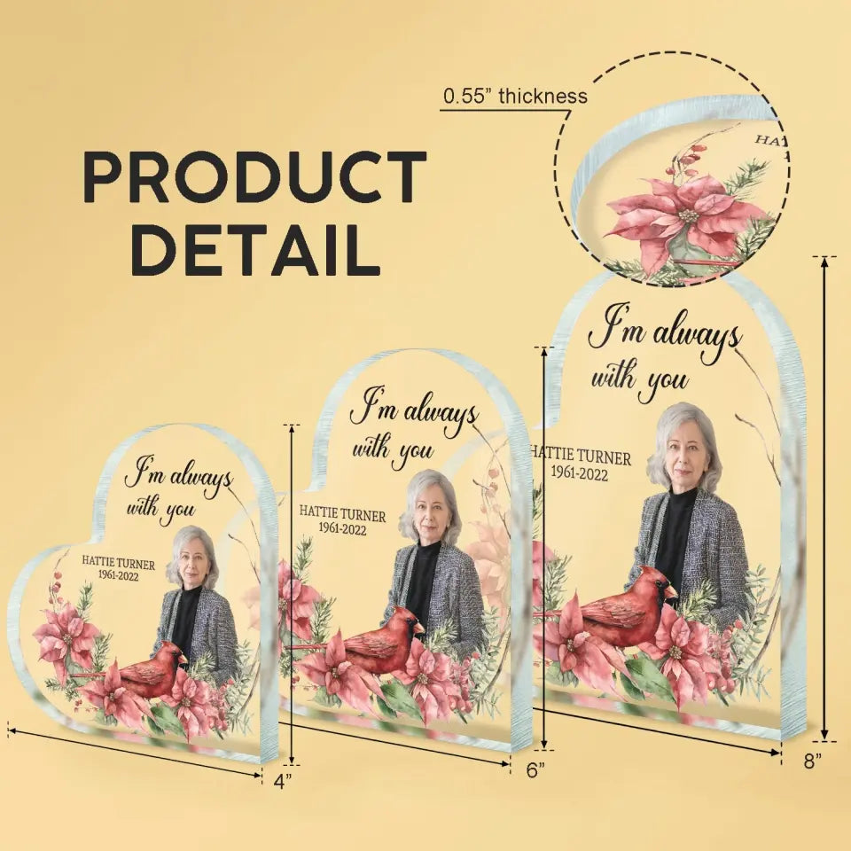 I Am Always With You - Personalized Acrylic Plaque