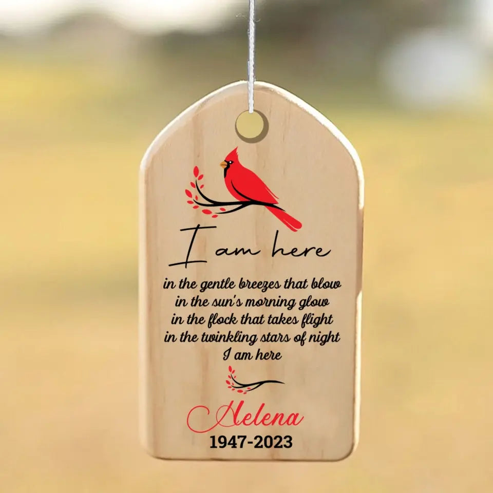 I Am Here In The Gentle Breezes That Blow In The Sun’s Morning Glow In The Flock - Personalized Wind Chimes