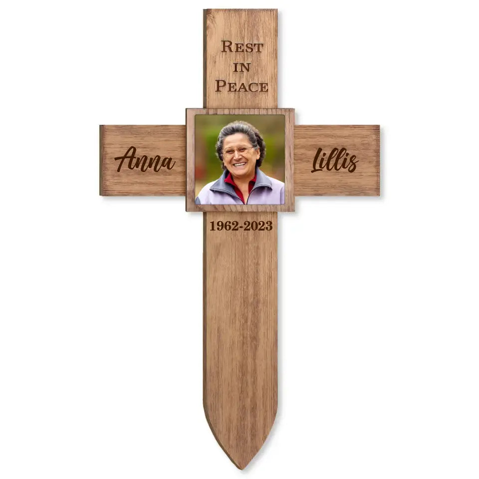 Rest In Peace - Personalized Plaque Stake, Memorial Gift