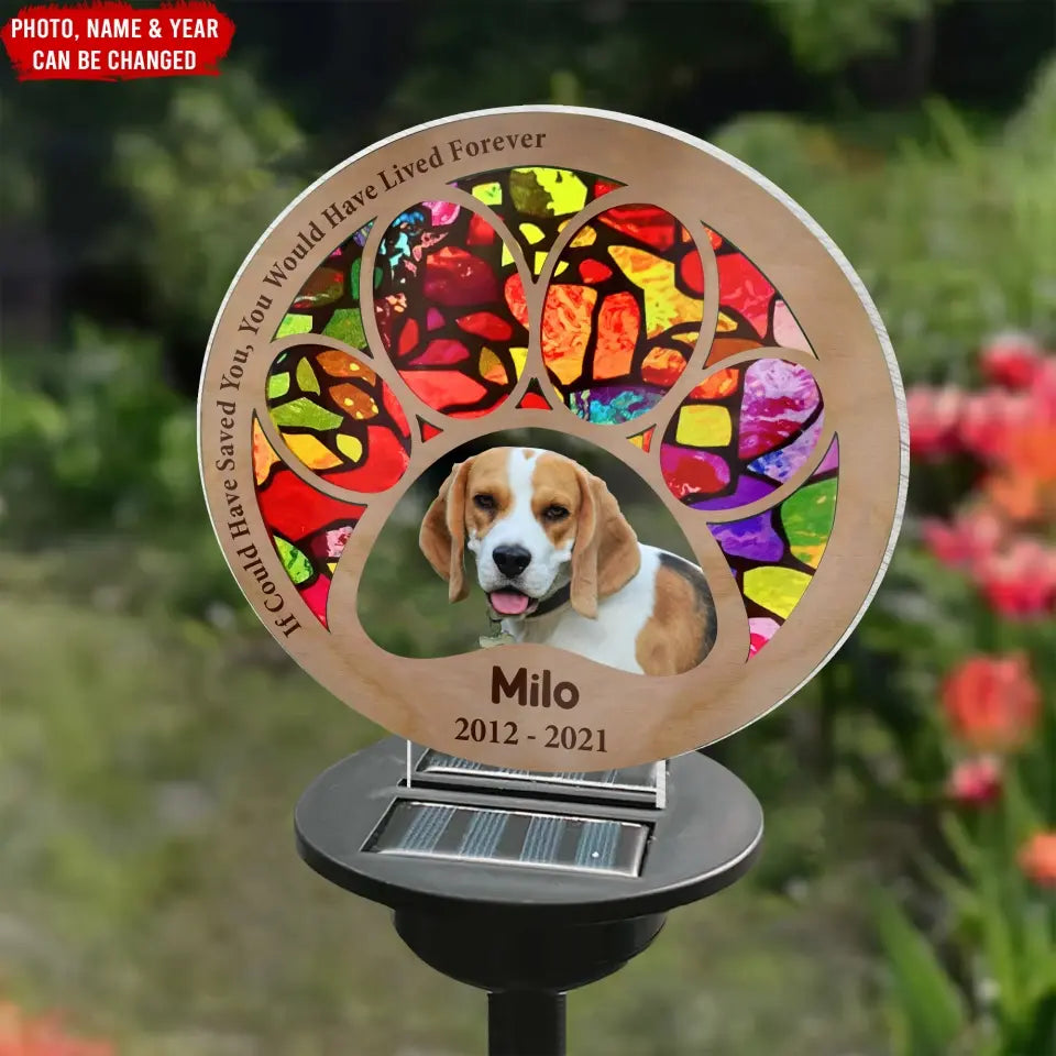 If Could Have Saved You, You Would Have Lived Forever - Personalized Solar Light
