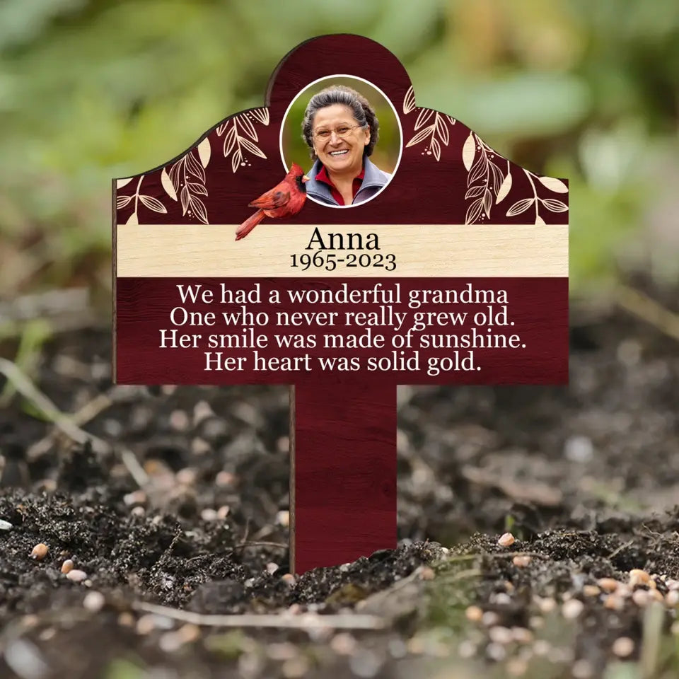 We Had A Wonderful Grandad - Personalized Plaque Stake, Loss Of Loved Ones