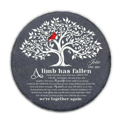 A Limb Has Fallen From The Family Tree - Personalized Garden Stone