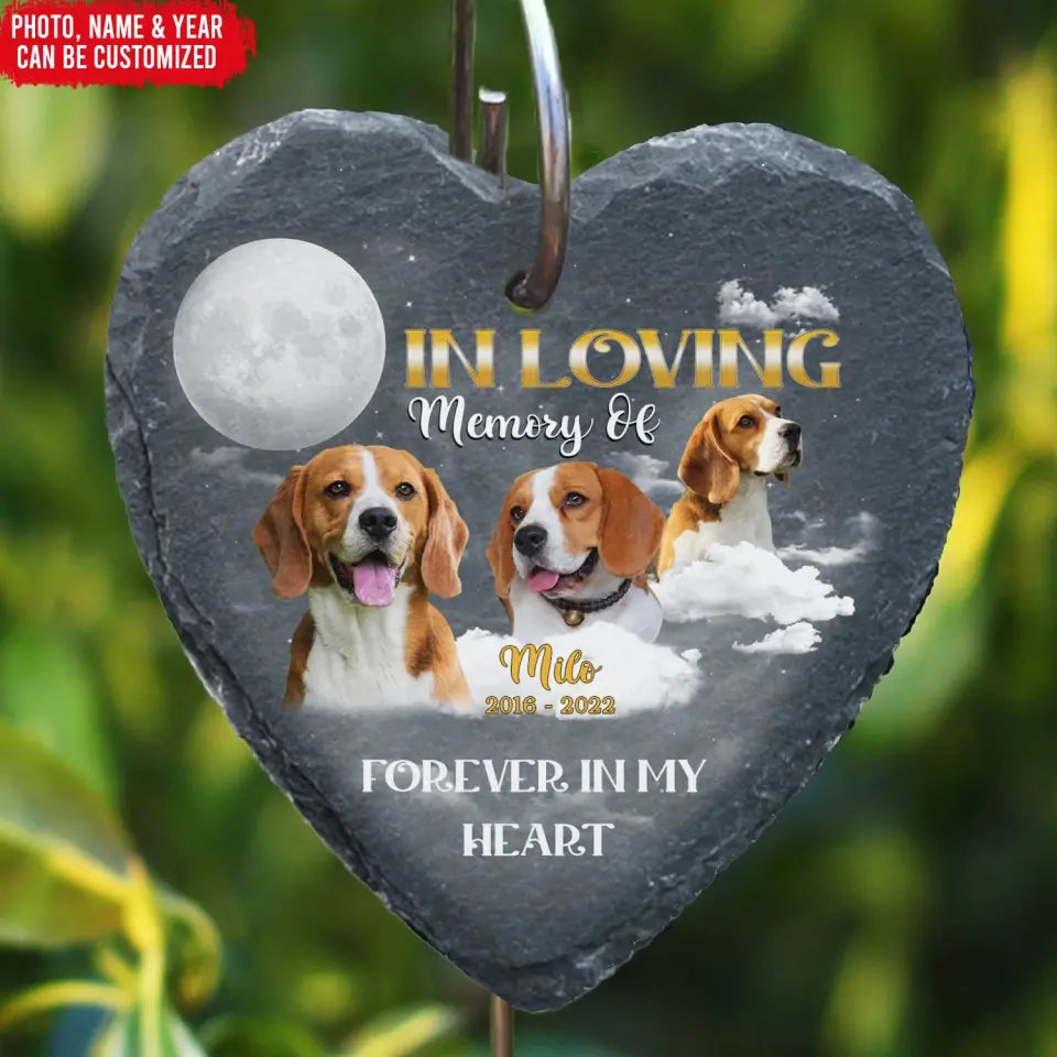 In Loving Memory Of - Personalized Garden Slate, Memorial Gift