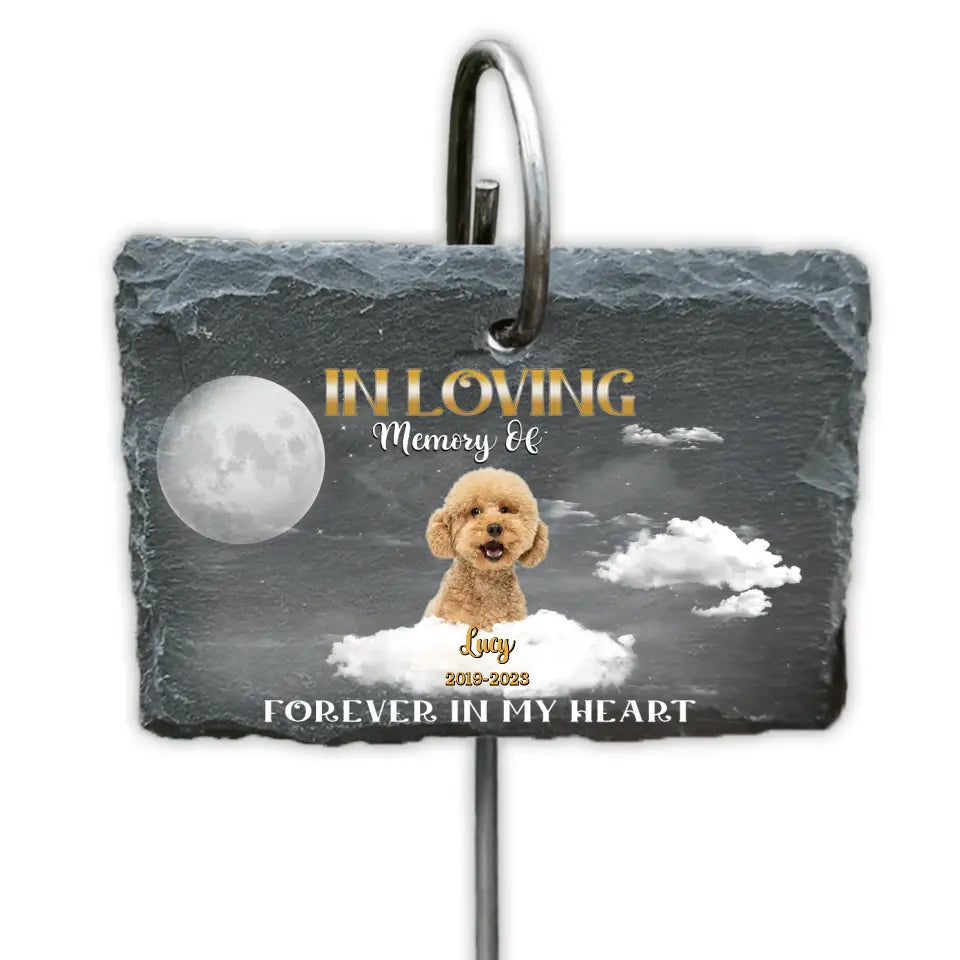 In Loving Memory Of - Personalized Garden Slate, Memorial Gift